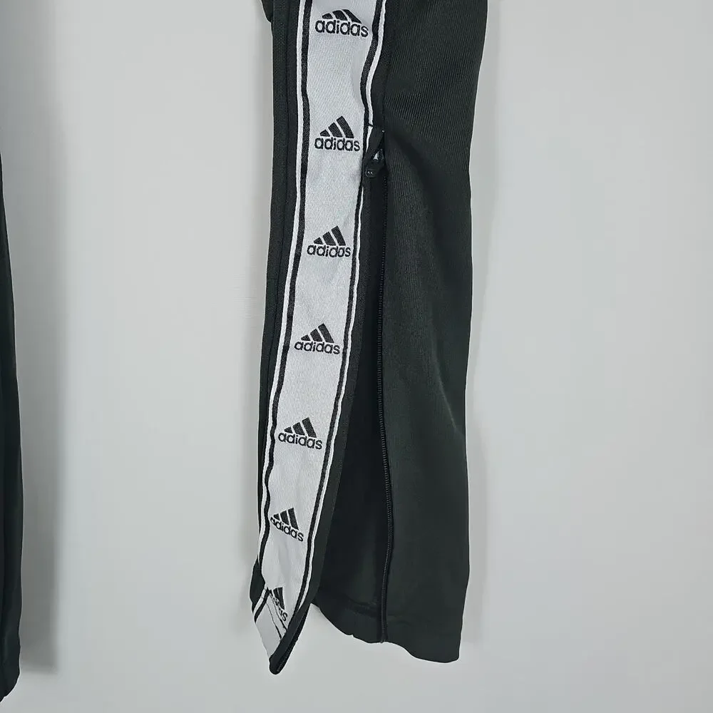 Adidas Men's Sz. Medium Football Soccer Jogger Pants Green Zip Hem and Pockets